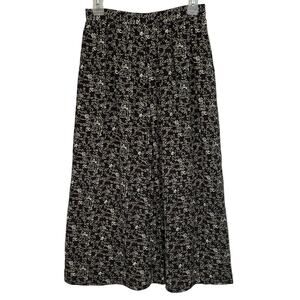 Vintage 80s Jason Prescott Pure Silk High Waist Midi Skirt Pleated Size 8